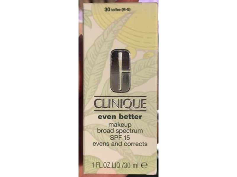 Clinique Even Better Makeup, SPF 15, 30 Toffee, 1 fl oz/30 mL