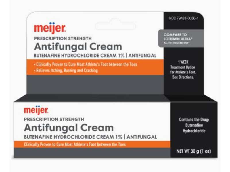 Meijer Antifungal Cream, Butenafine Hydrochloride 1%, 1 oz/30 g