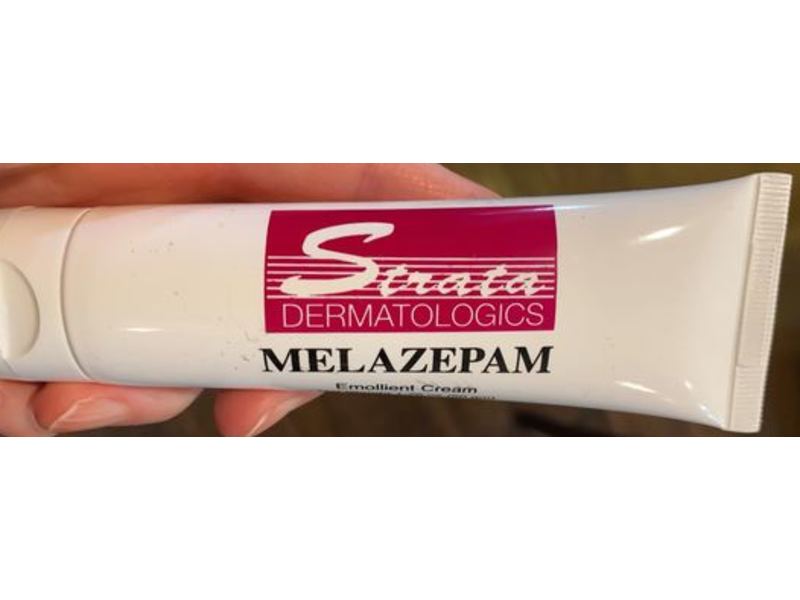 Strata Dermatologics Melazepam Emollient Cream, White, 2 oz