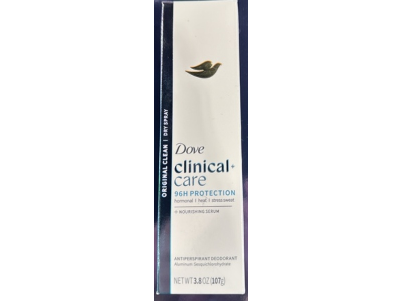 Dove Clinical + Care Antiperspirant Deodorant, Nourishing Serum, 3.8 fl oz/107 g