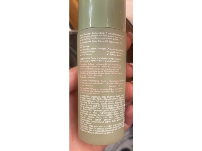 Rizos Curls Biotin Shampoo, 2.5 fl oz/75 mL