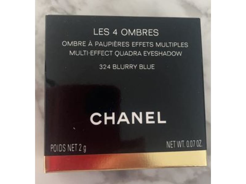 Chanel Les 4 Ombres Multi Effect Quadra Eyeshadow, 324 Blurry Blue, 0.07 oz/2 g
