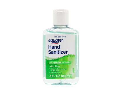 Equate Advanced Hand Sanitizer, Aloe, 3 fl oz/89 mL