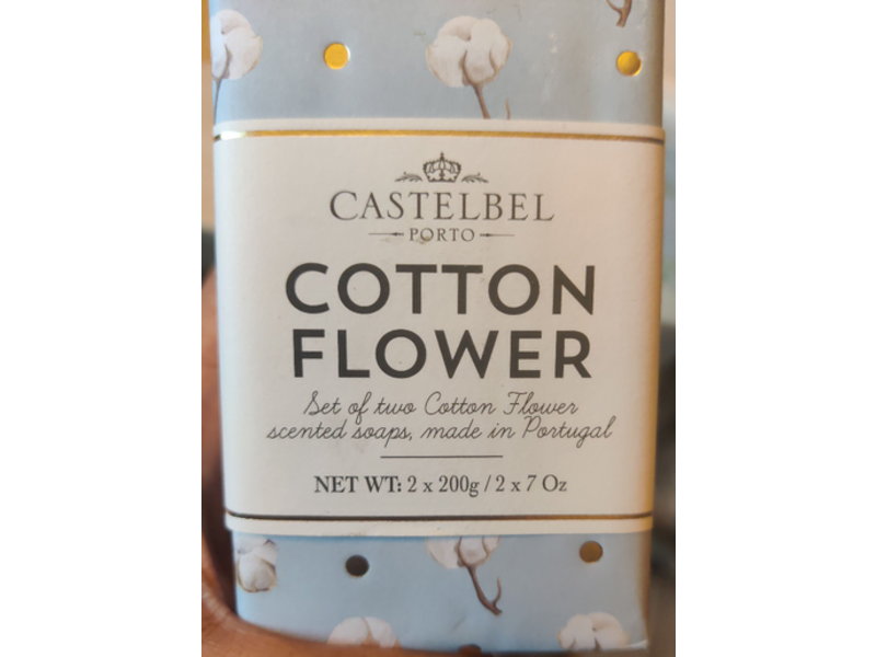 Castelbel Porto Cotton Flower Scented Soaps, 7 oz/200 g, 2 Set
