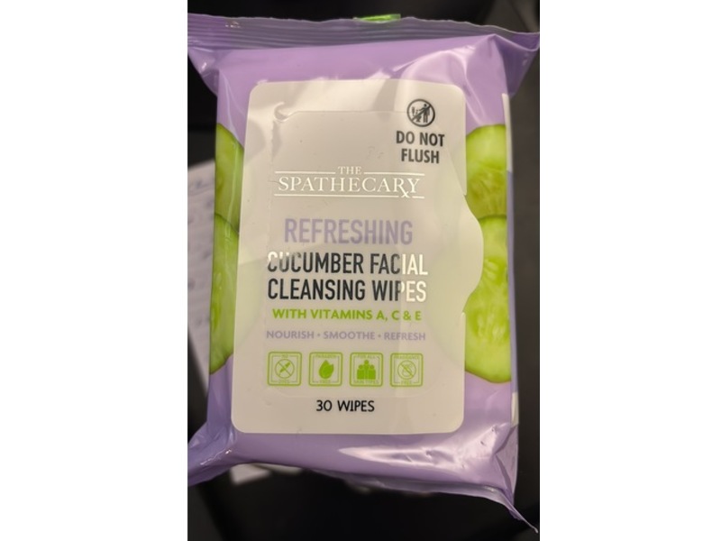 The Spathecary Refreshing Facial Cleansing Wipes, Vitamin A, C & E, 30 Count, Pack Of 2