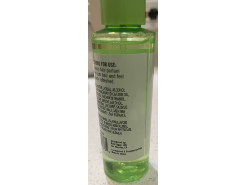 Bolero Beverly Hills Hydrating Hair Perfum, Cucumber Mint, 4 fl oz/118.2 mL