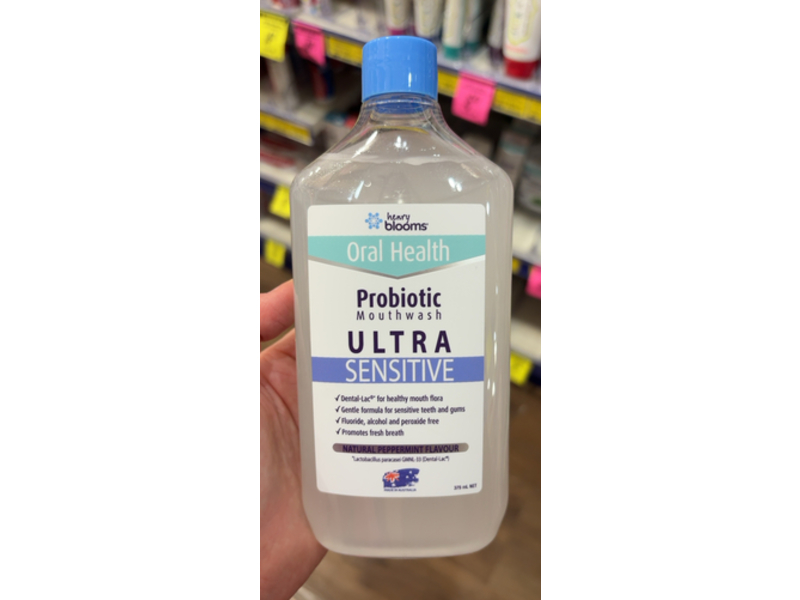 Henry Blooms Probiotic Mouthwash, Ultra Sensitive, 375 mL