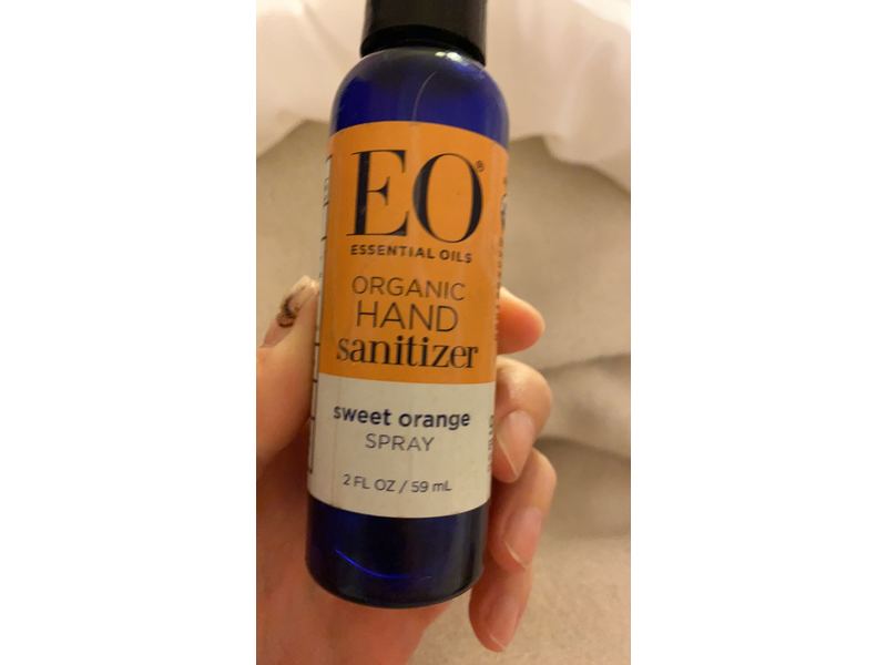 Eo Essential Oils Organic Hand Sanitizer Spray, Sweet Orange, 2 fl oz / mL