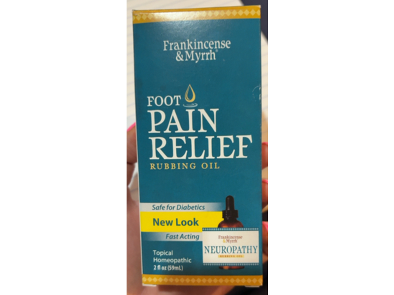 Frankincense & Myrrh Foot Pain Relief Rubbing Oil, 2 fl oz/59 mL