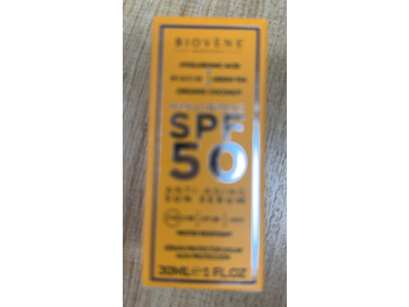 Biovene Barcelona Hyaluronic Acid Anti-Aging Sun Serum, SPF 50, 1 fl oz/30 mL