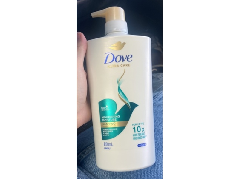 Dove Ultra Care Shampoo, Nourishing Moisture, 850 mL