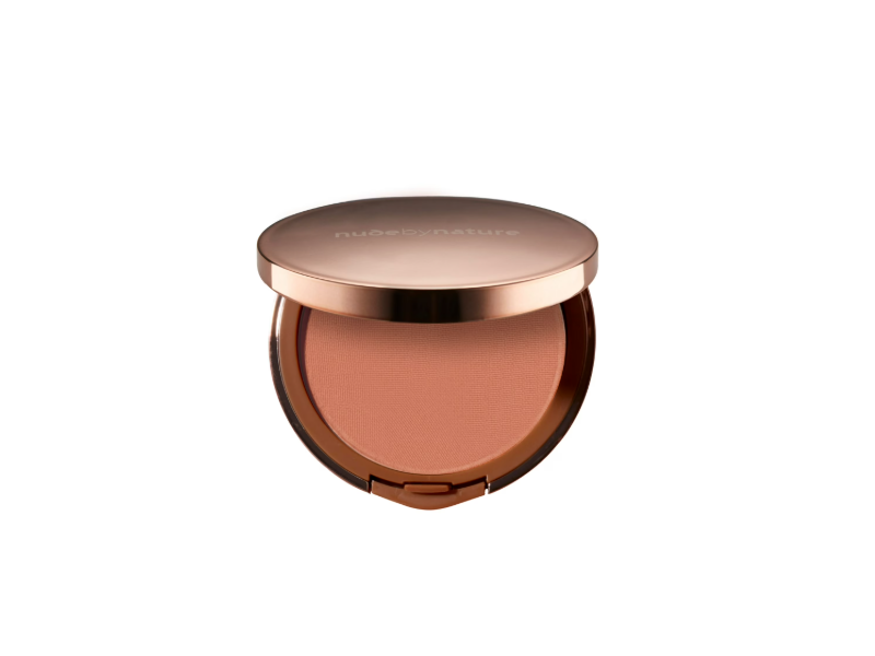 Nude By Nature Cashmere Pressed Blush, 01 Soft Coral, 0.21 oz/6 g