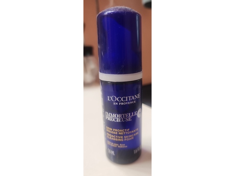 L'Occitane En Provence Immortelle Precious Proactive Skincare Cleansing Foam, 1.6 fl oz/50 mL