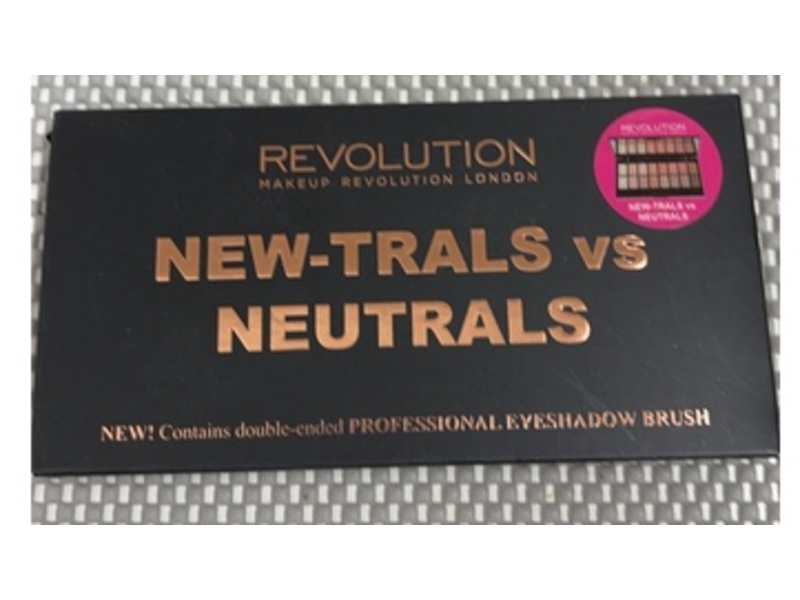 Makeup Revolution New-Trals Vs Neutrals Eyeshadow Palette, Pink, 0.04 oz/16 g
