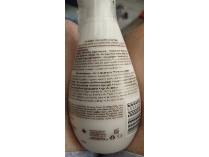 Live Clean Nourishing Body Lotion, Bali Oil, 17 fl oz/500 mL