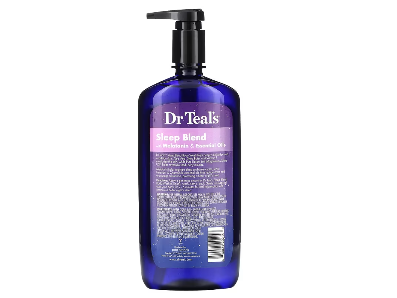 Dr Teal's Sleep Blend Body Wash, Melatonin & Essential Oil, 24 fl oz/710 mL
