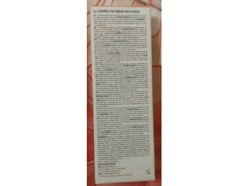 Dr.Ceuracle 5α Control No-Sebum Sun Lotion, SPF 50+ PA++++, 1.69 fl oz/50 mL