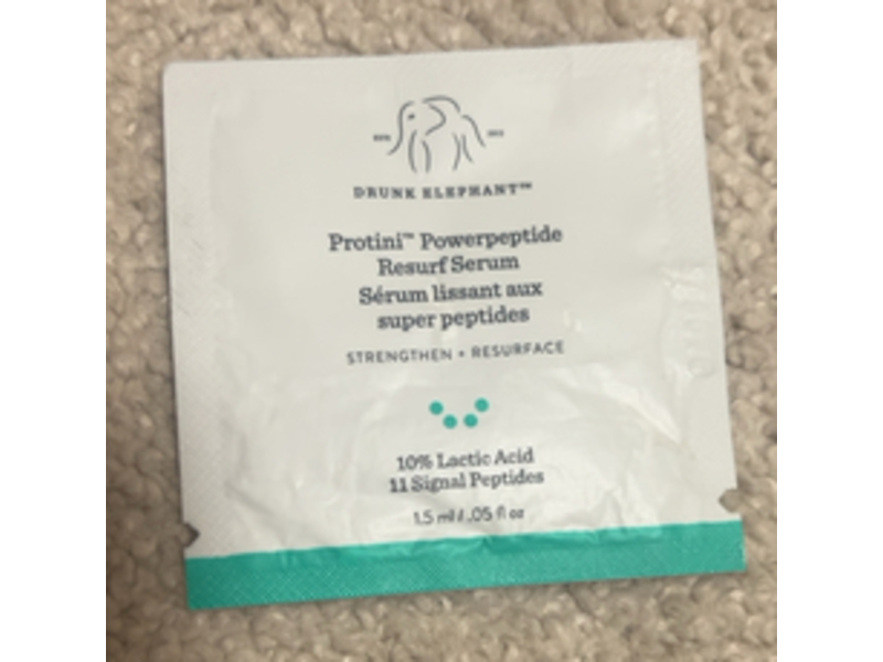Drunk Elephant Protini Powerpeptide Resurf Serum, 0.05 fl oz/1.5 mL