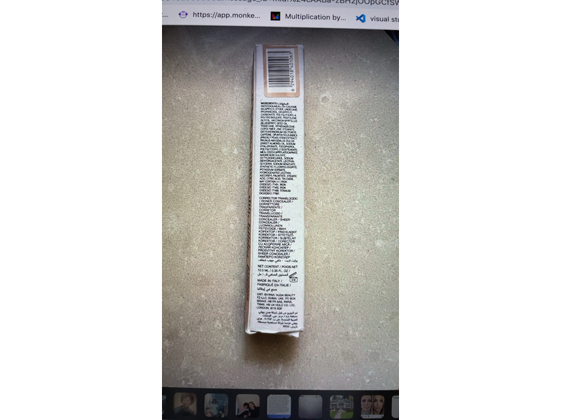 Huda Beauty Glowish Bright Light Concealer, Fair Cool, 0.35 fl oz/10.5 mL