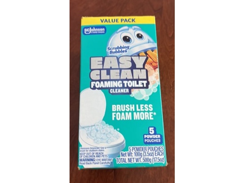 Sc Johnson Scrubbing Bubbles Easy Clean Foaming Toilet Cleaner, 500g/17.5 oz, 5 Count