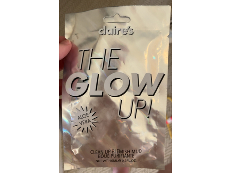Claire's The Glow Up Clean Up Blemish Mud, Aloe Vera, 0.3 fl oz/10 mL
