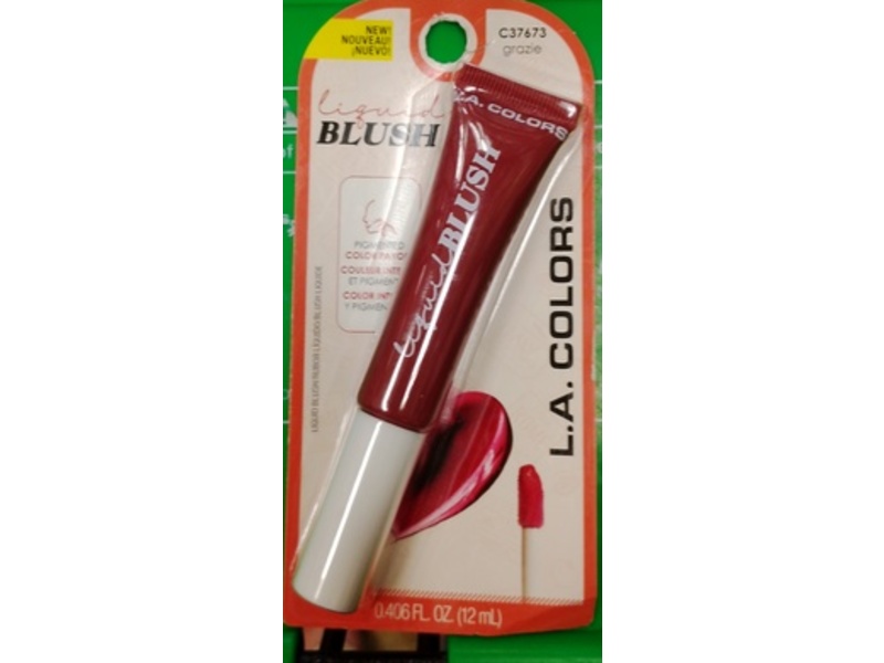 L.A. Colors Liquid Blush, Grazie, 0.406 fl oz/12 mL