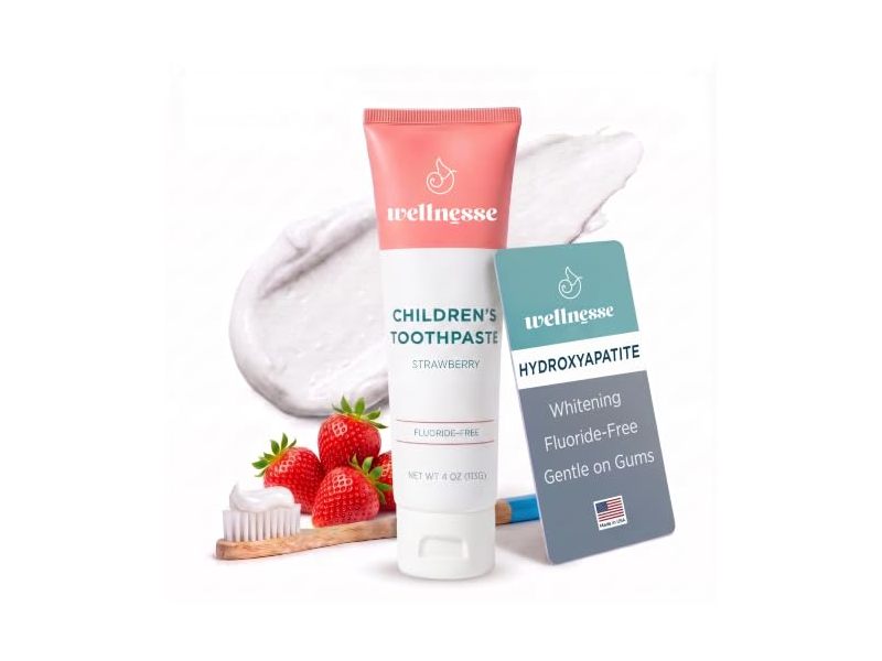 Wellnesse Children's Toothpaste, Strawberry, 4 oz/113 g