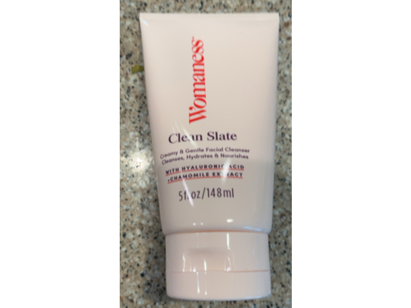 Womaness Clean Slate Facial Cleanser, Hyaluronic Acid & Chamomile Extract, 5 fl oz/148 mL