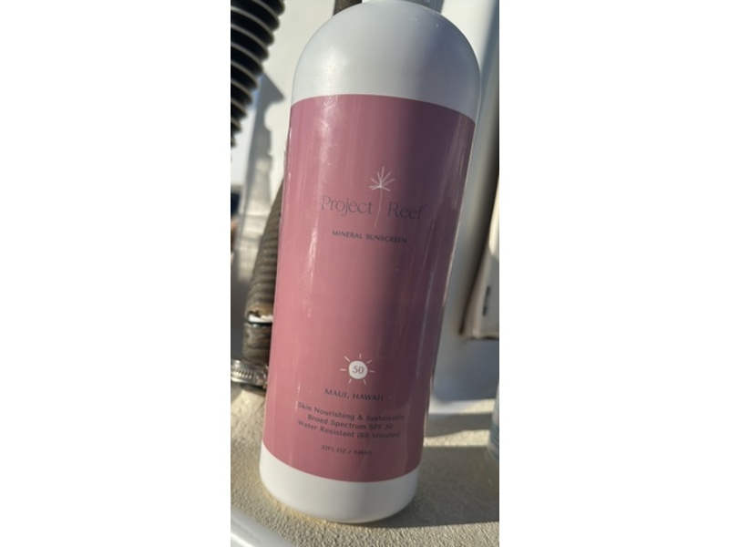 Project Reef Skin Nourishing & Sustainable Broad Spectrum Mineral Sunscreen, SPF 50, 32 fl oz/946 mL