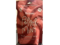 Biom All-Purpose Wipes, Pepper Mint, 60 Count - Image 3