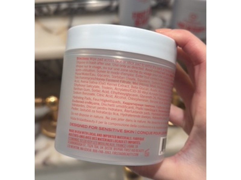 First Aid Beauty Ultra Repair Hydrating Pillow Pads, Colloidal Oatmeal + Ceramides, 60 Count