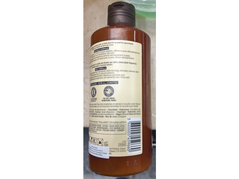 Yves Rocher Escape Bath & Shower Gel, Coconut, 13.5 fl oz/400 mL