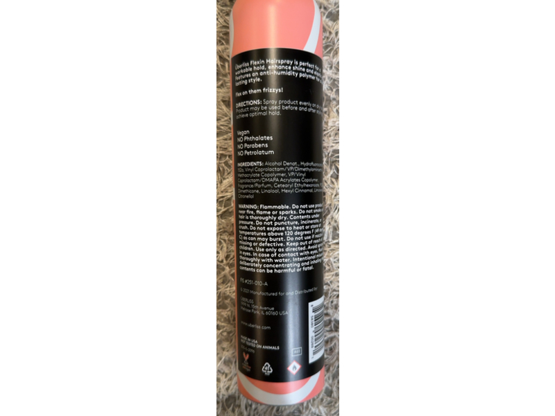 Uberliss Flexin Hairspray, 10.5 oz/345 mL