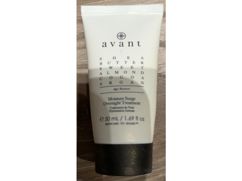 Avant Age Restore Moisture Surge Overnight Treatment, Shea Butter + Sweet Almond & Cocoa Argan, 1.69 fl oz/50 mL