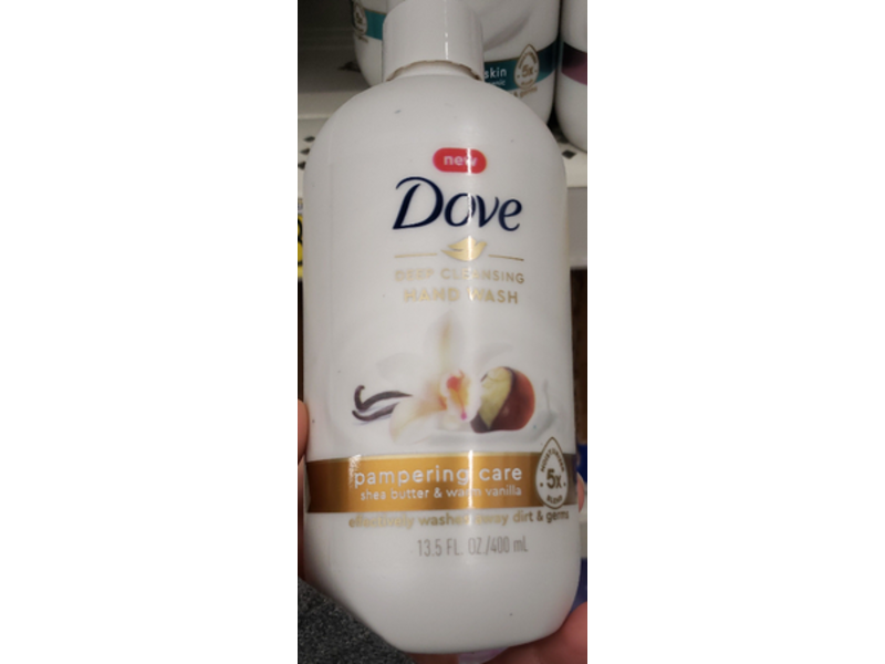 Dove Deep Cleansing Hand Wash, Shea Butter & Warm Vanilla, 13.5 fl oz/400 mL