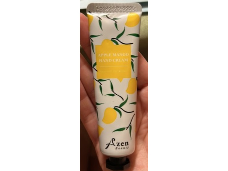 Azen Beauty Hand Cream, Apple Mango, 1.06 oz/30 g