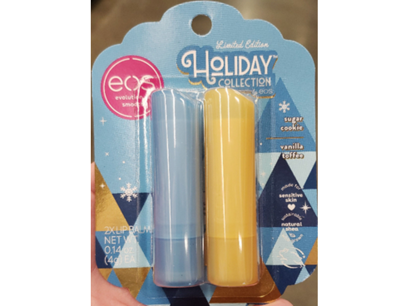 Evolution of smooth Holiday Collection, Lip Balm, Sugar Cookie & Vanilla Toffee, 0.14 oz/4g