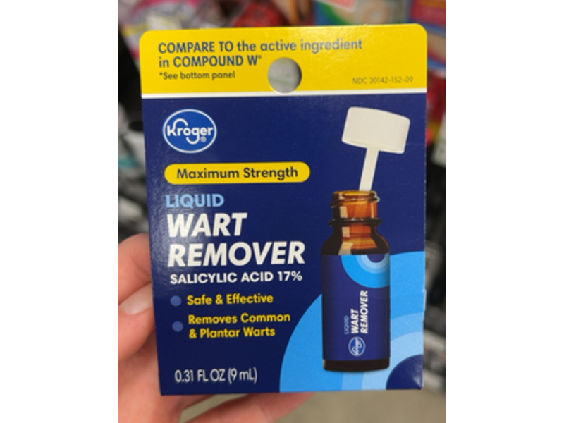 Kroger Liquid Wart Remover, Salicylic Acid 17%, 0.31 fl oz/9 mL
