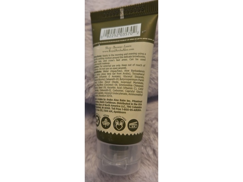 Aruba Aloe Eye Creme, Vitamin E & Aloe Vera, 0,5 fl oz/15 mL