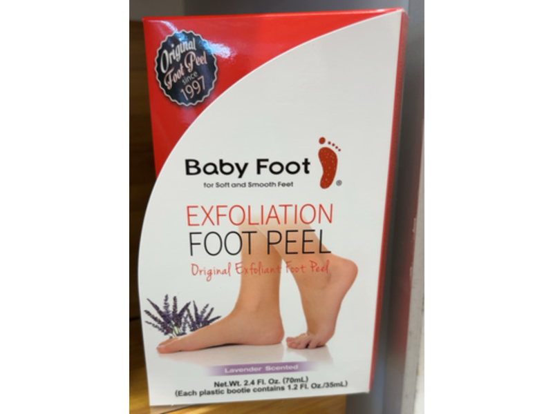 Baby Foot Exfoliation Foot Peel, Lavender Scented, 2.4 fl oz/70 mL