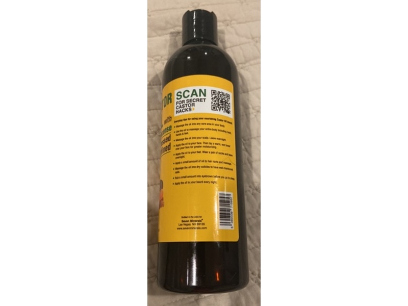 Seven Minerals Cold Pressed Castor Oil + Frankincense, 16 fl oz/473 mL