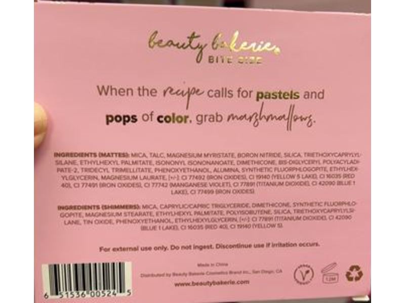 Beauty Bakerie Eyeshadow Palette, Rainbow Marshmellow, 0.4 oz/11.43 g