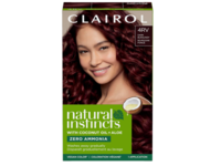 Clairol Natural Instincts Hair Color, 4RV Dark Burgundy, 1 Application - thumbnail 1