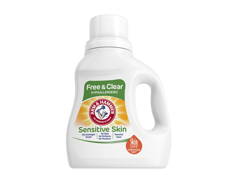 Arm & Hammer Sensitive Skin Liquid Laundry Detergent, Free & Clear, 107 Loads, 144.5 fl oz/14.27 L