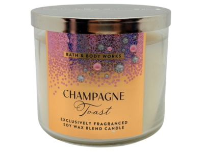 Bath & Body Works Champagne Toast Soy Wax Blend Candle, 14.5 oz/411 g