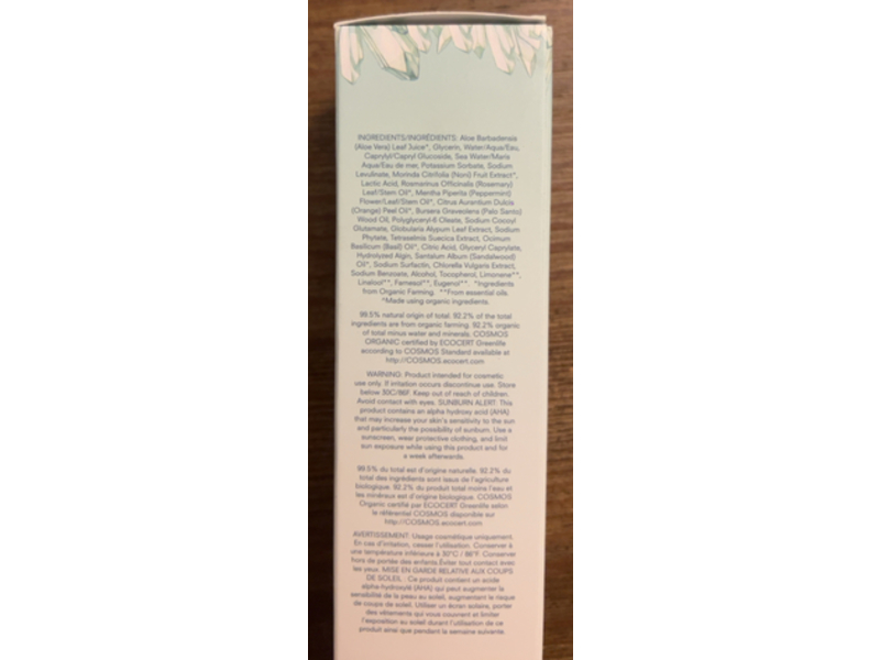 Kora Organics Hydration Mist, Minty Mineral, 3.38 fl oz/100 mL