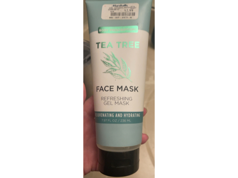 Body Prescriptions Refreshing Gel Face Mask, Tea Tree, 7.97 fl oz/236 mL