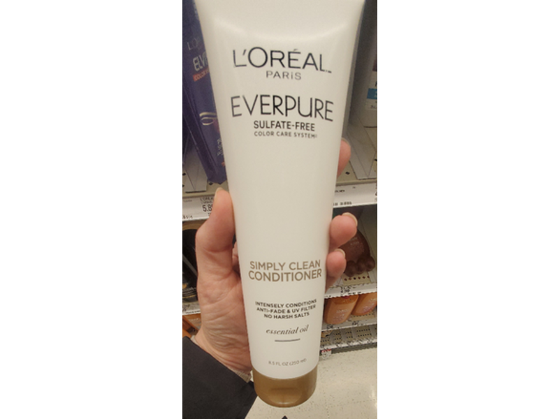 L'Oreal Paris EverPure Simply Clean Conditioner, 8.5 fl oz/250 mL