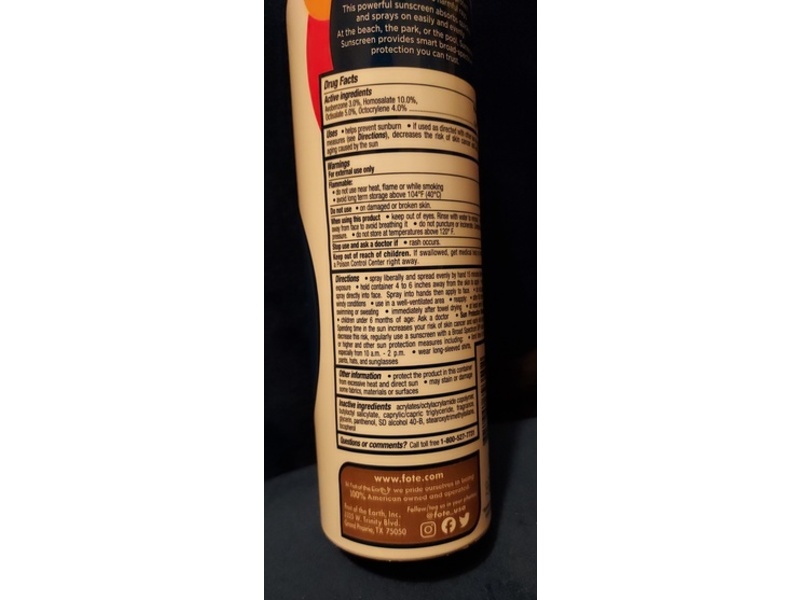 Fruit Of The Earth Sunworks Sport, SPF 50, 5.5 fl oz/156 g