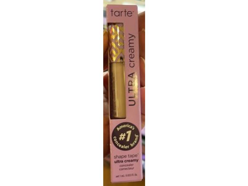 Tarte Cosmetics Shape Tape Ultra Creamy Concealer, Porcelain Beige, 0.033 fl oz/1 mL
